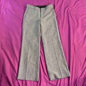 Banana Republic Pants 2P Gray Herringbone Wool Blend Dress Trousers Lined